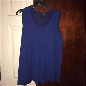 New directions navy blue blouse